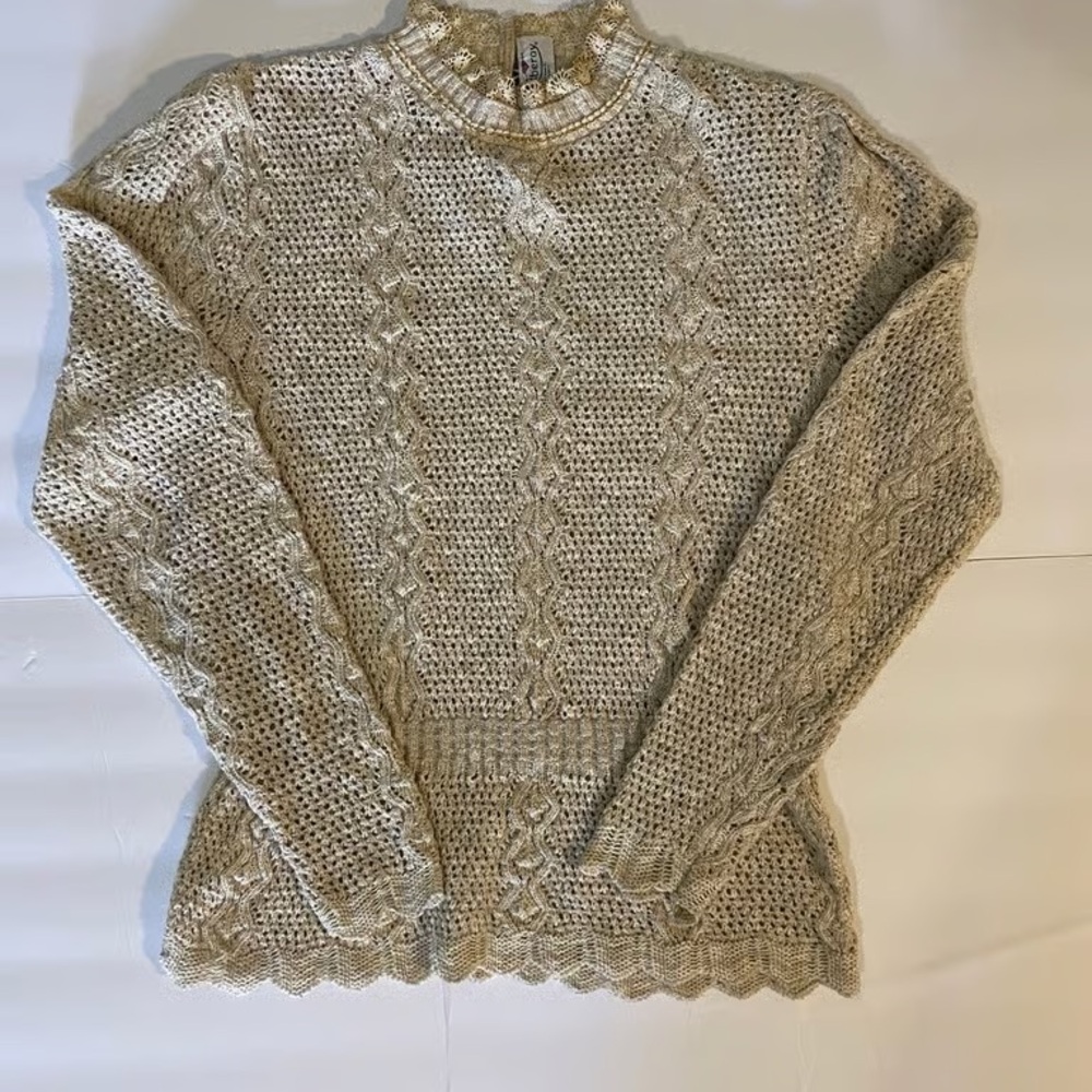 Gold Lace Sweater